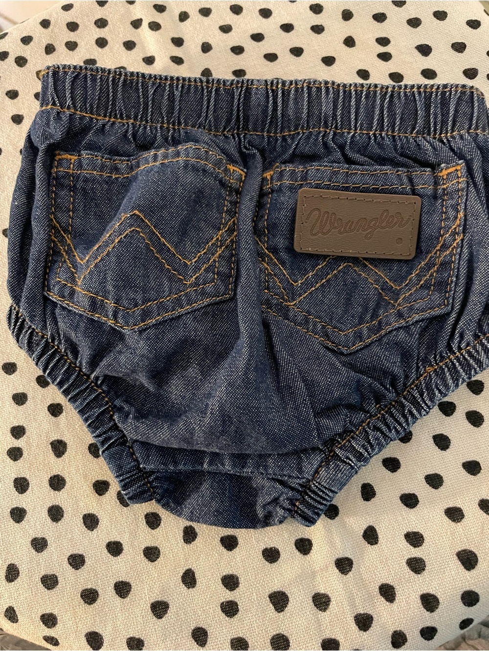 Wrangler Dark Blue Denim Baby Bloomers